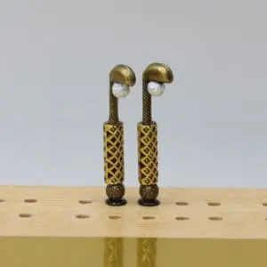 Copper Golf Club with Painted Ball Cribbage Pegs