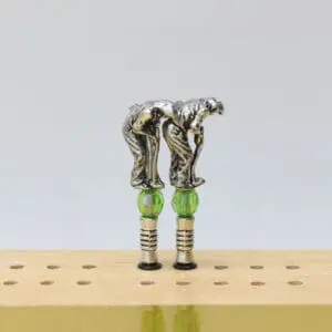 Silver Golfer Putting Cribbage Pegs