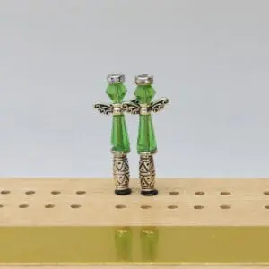 Elegant crystal angel cribbage pegs featuring sparkling details and a graceful design that adds a heavenly touch to any cribbage board.
