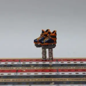 Hockey Skate Cribbage Pegs - Edmonton Alternate Colors