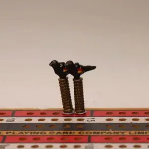 Red Wing Black Bird Cribbage Pegs