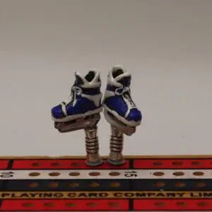 Hockey Skate Cribbage Pegs -- Toronto Home Colors