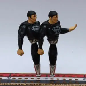 Superman in Black Cribbage Pegs