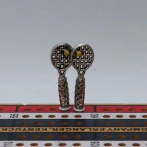 Tennis Racket with Ball Cribbage Pegs