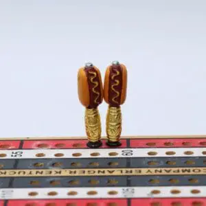 Hot Dog Cribbage Pegs