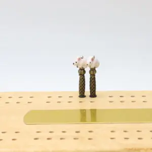 White Mouse Cribbage Pegs