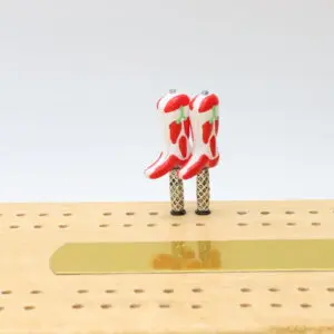 Garden Cowboy Boot Cribbage Pegs