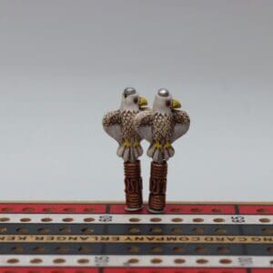 White Flying Eagle Cribbage Pegs