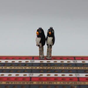 Penguin Cribbage Pegs