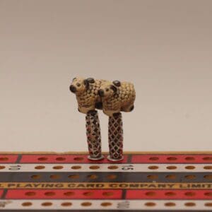 White Sheep Cribbage Pegs